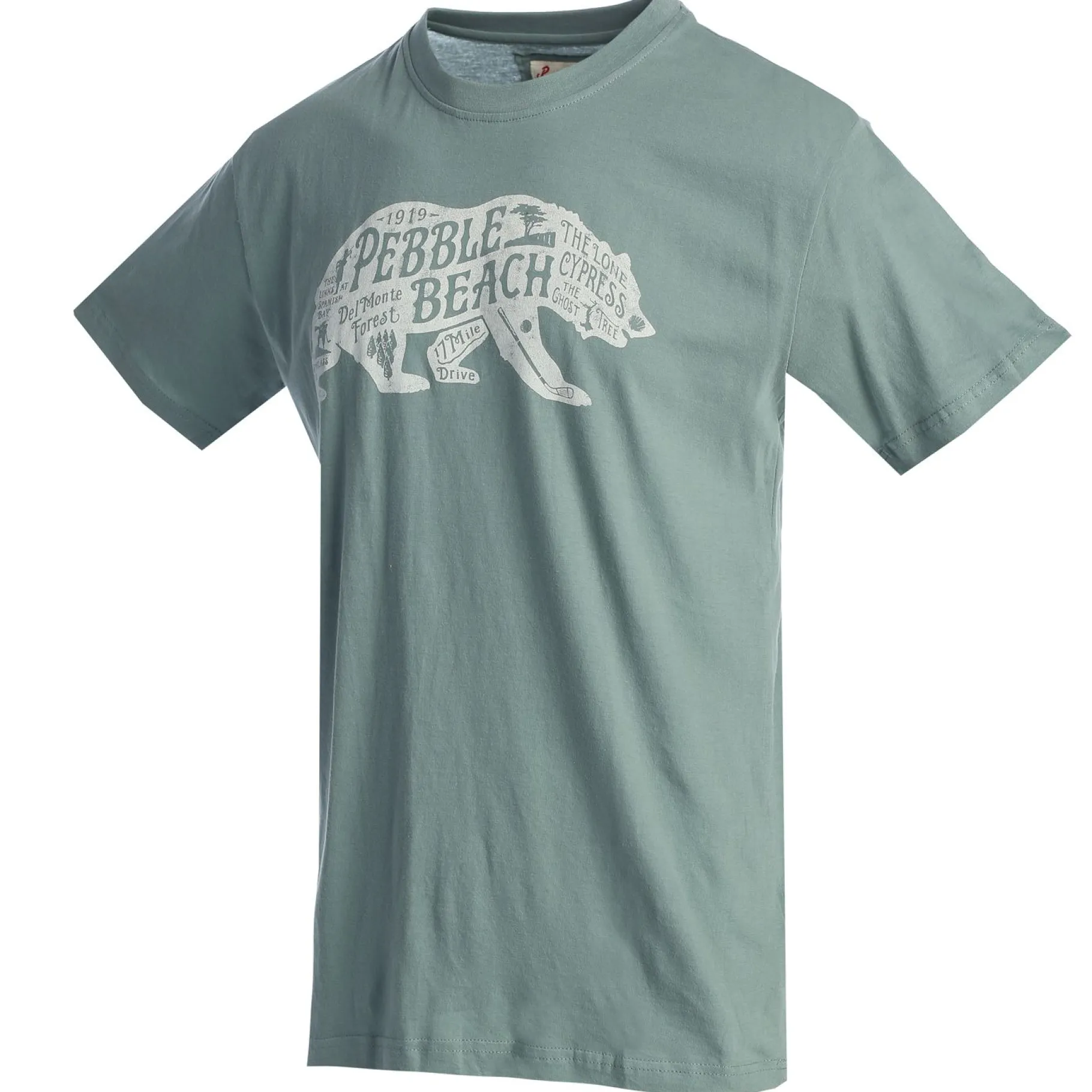 Sale Pebble Beach Bear Map Tee By American Needle