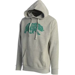 Outlet Pebble Beach Comfort Heather Forest Bear Hoodie By American Needle