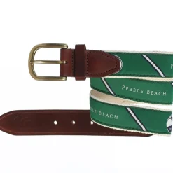New Pebble Beach Diagonal Ribbon Belt