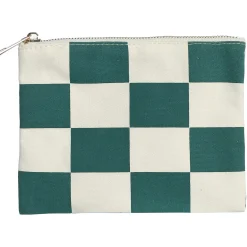 Online Pebble Beach Golf Flag Checkered Canvas Zip Pouch
