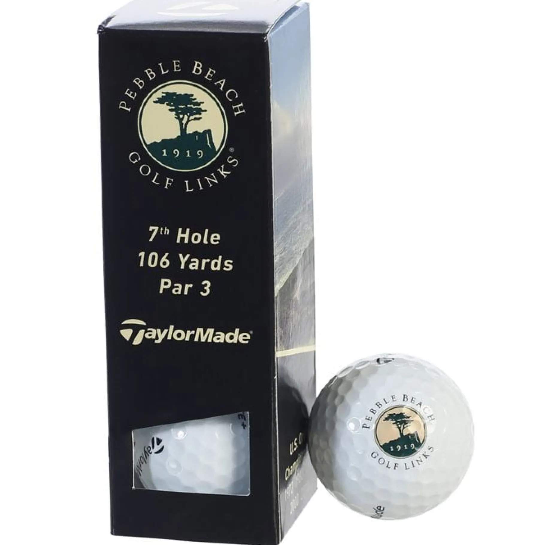 Hot Pebble Beach Golf Links 7Th Hole Sleeve Golf Balls By Taylormade