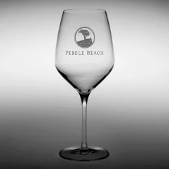 Sale Pebble Beach Heritage Logo Cabernet/Merlot/Bordeaux Red Wine Glass