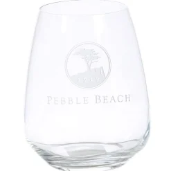 Online Pebble Beach Heritage Logo Stemless Red Wine Glass