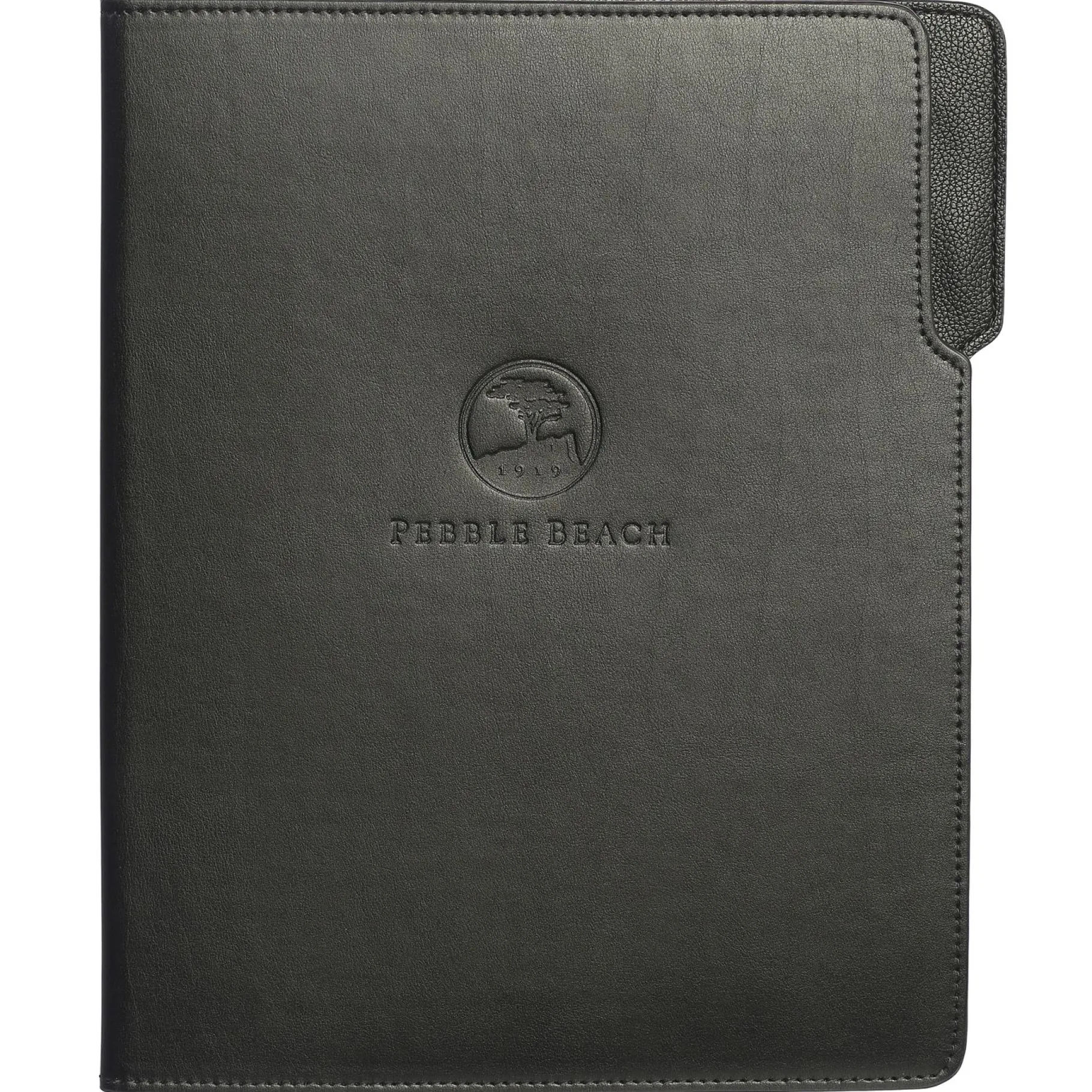Outlet Pebble Beach Logo Leather Padfolio