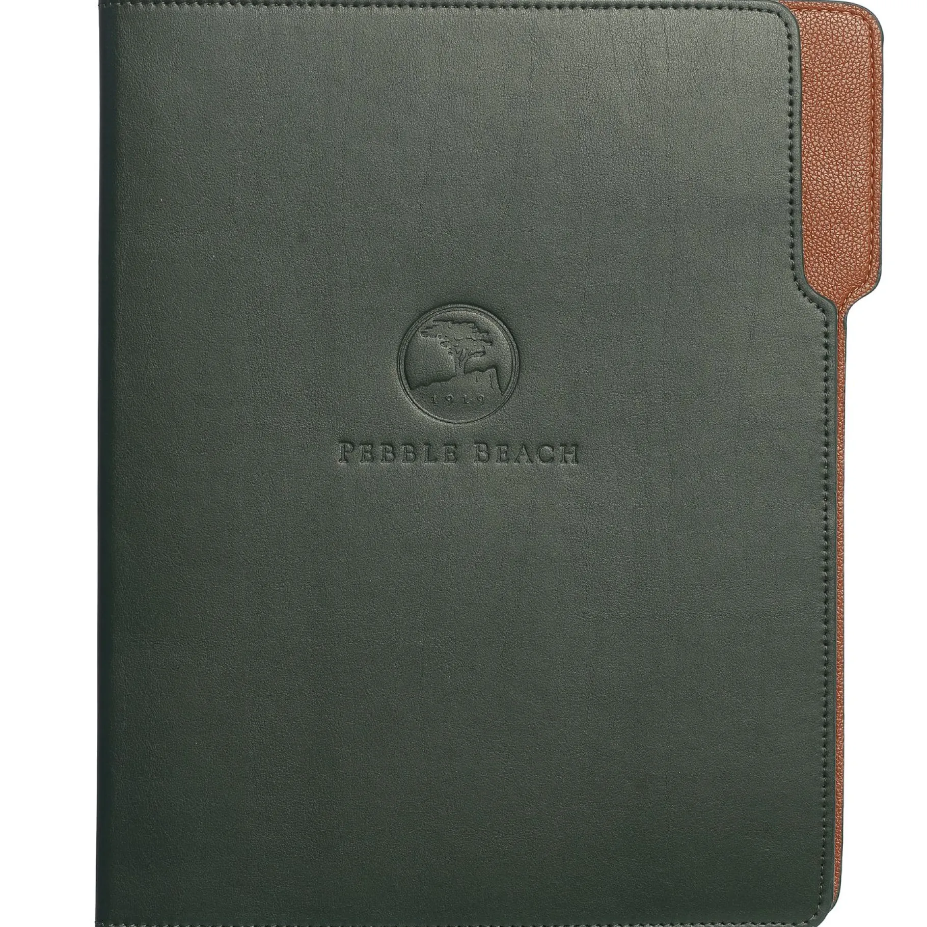 Online Pebble Beach Logo Leather Padfolio
