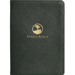 Clearance Pebble Beach Logo Leather Medium Notebook
