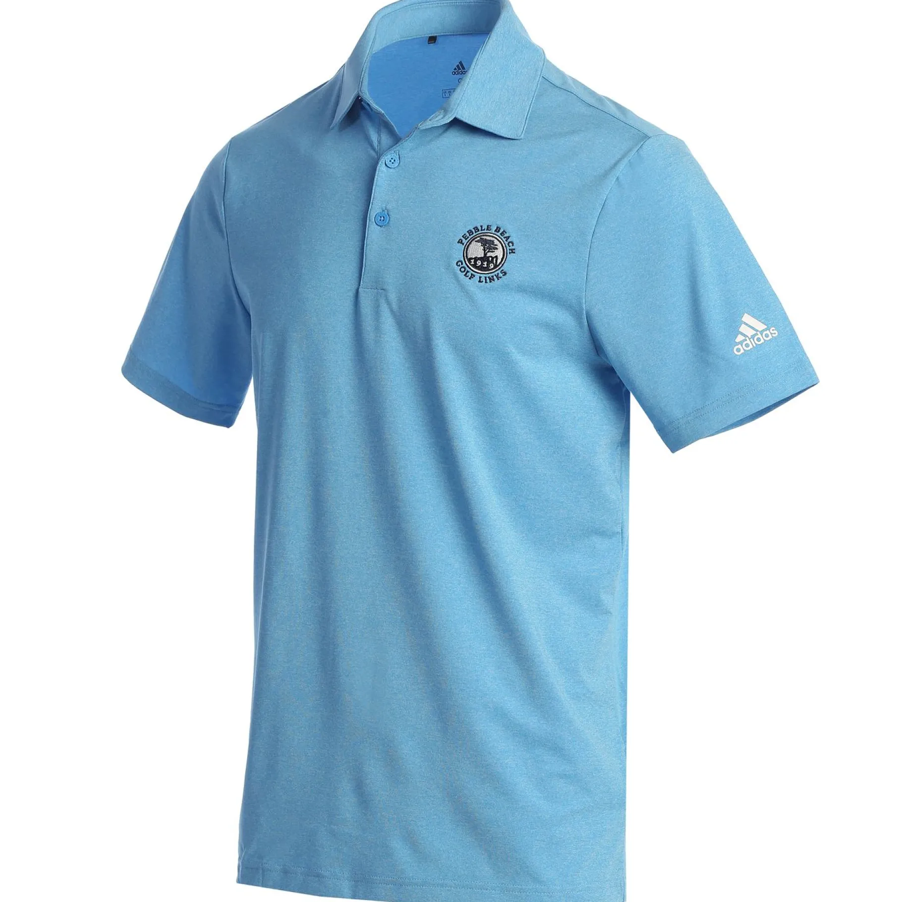 Sale Pebble Beach Men's Ultimate365 Pulse Blue Polo By Adidas