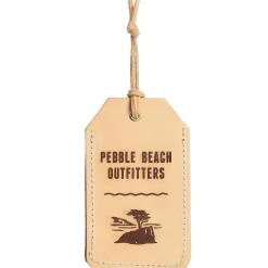 Discount Pebble Beach Outfitters Leather Luggage Tag By Freshwater Designs