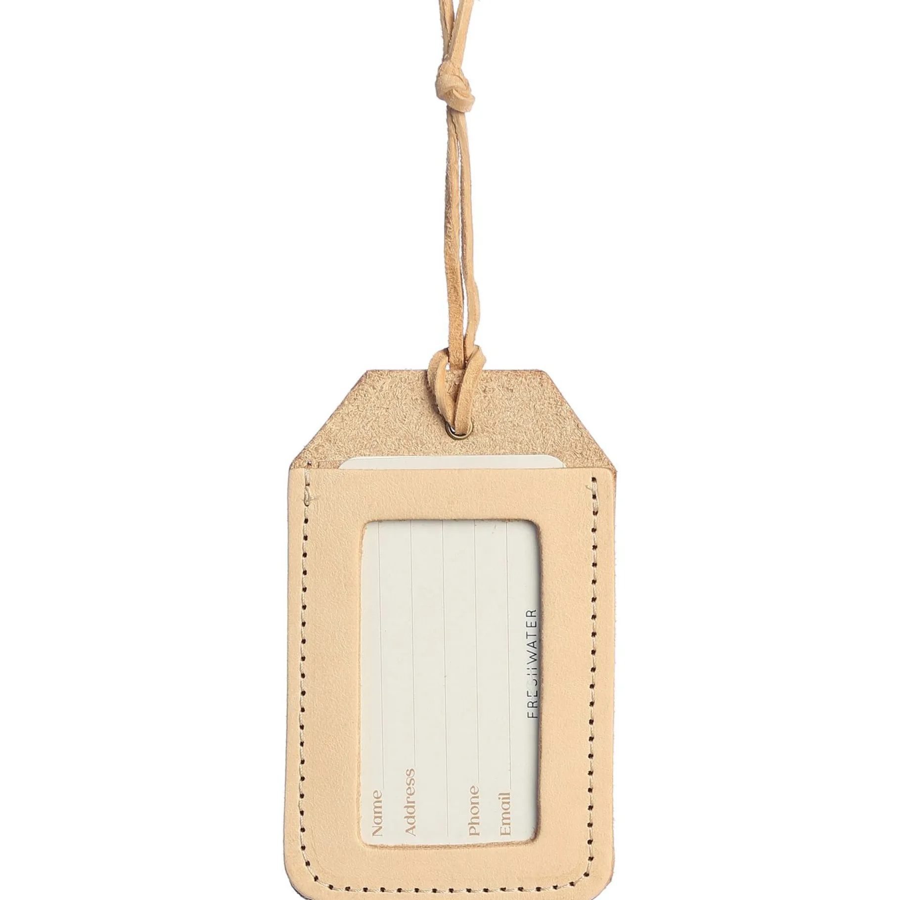 Discount Pebble Beach Outfitters Leather Luggage Tag By Freshwater Designs