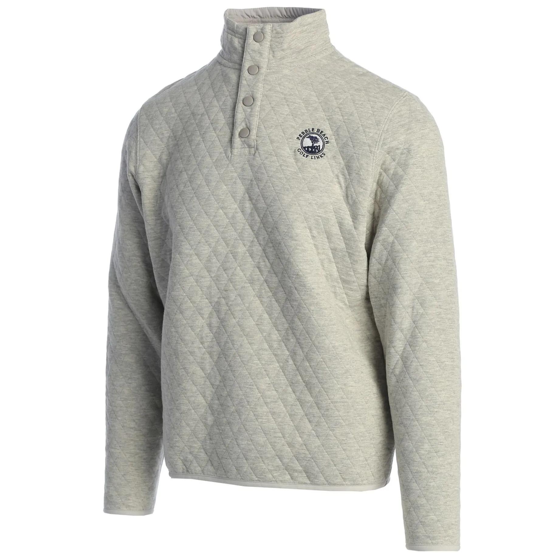 Best Pebble Beach Quilted Snap Collar Pullover By Divots