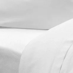 Hot Pebble Beach Resorts 100% Egyptian Cotton Micro-Check Fitted Sheet Queen Size