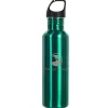 New Pebble Beach Stainless Steel Etched Water Bottle Green