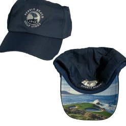 New Pebble Beach 7Th Hole Picture Brim Hat By Antigua