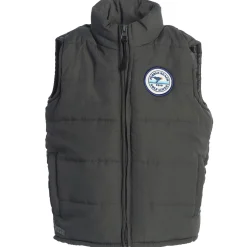 Hot Pebble Beach Toddler Charcoal Puffer Vest By Garb