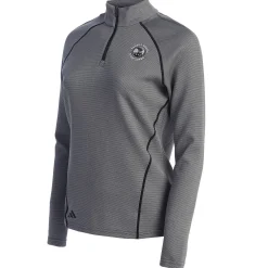 Sale Pebble Beach Women's 1/4 Zip Knit Pullover By Adidas