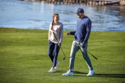 Sale Pebble Beach Women's 1/4 Zip Knit Pullover By Adidas