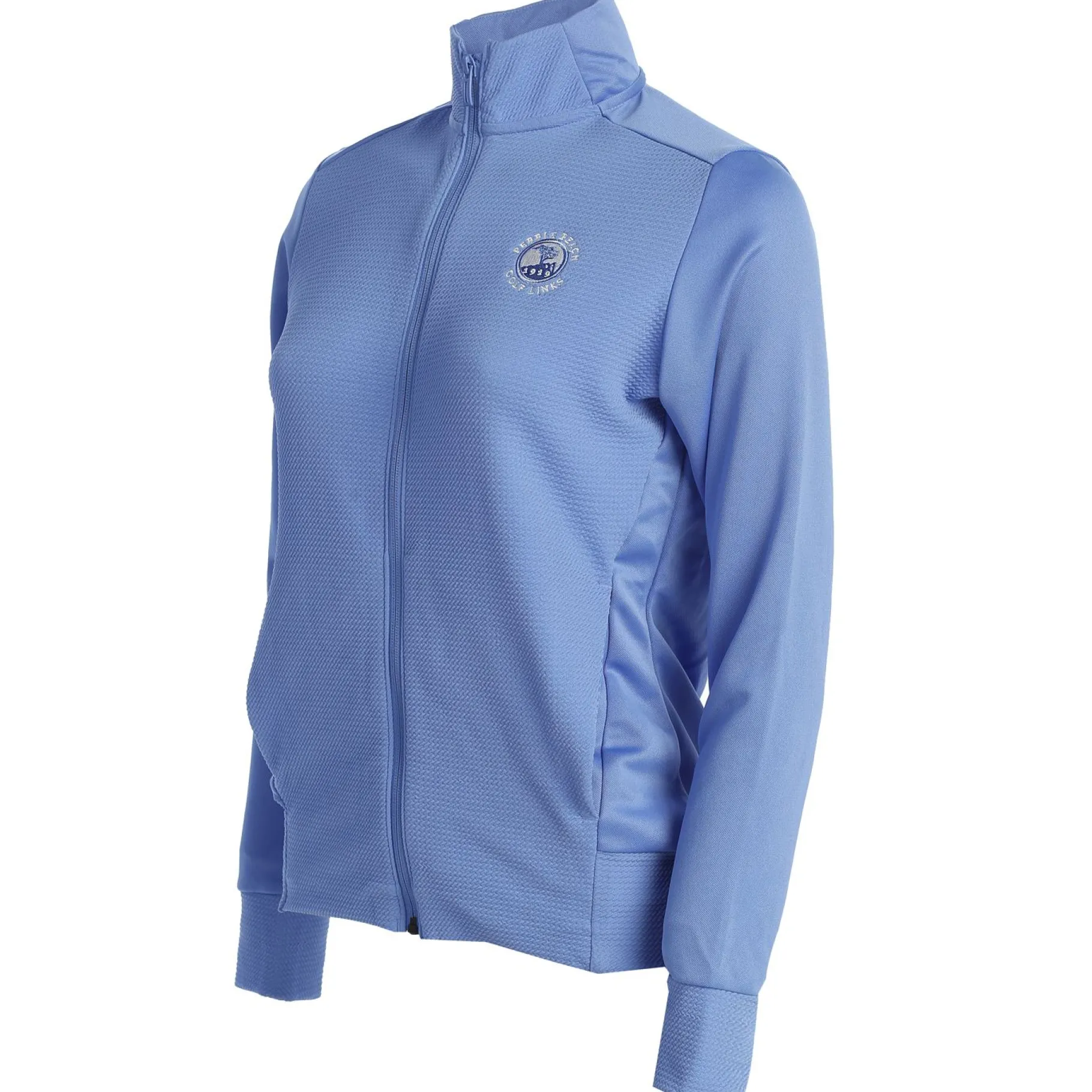 Clearance Pebble Beach Women's Textured Full Zip Jacket By Adidas