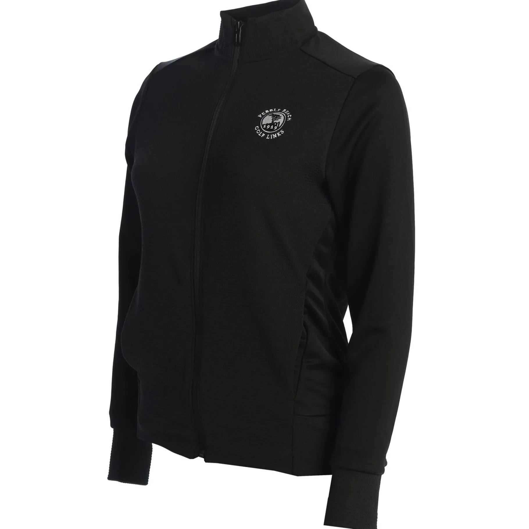 Clearance Pebble Beach Women's Textured Full Zip Jacket By Adidas