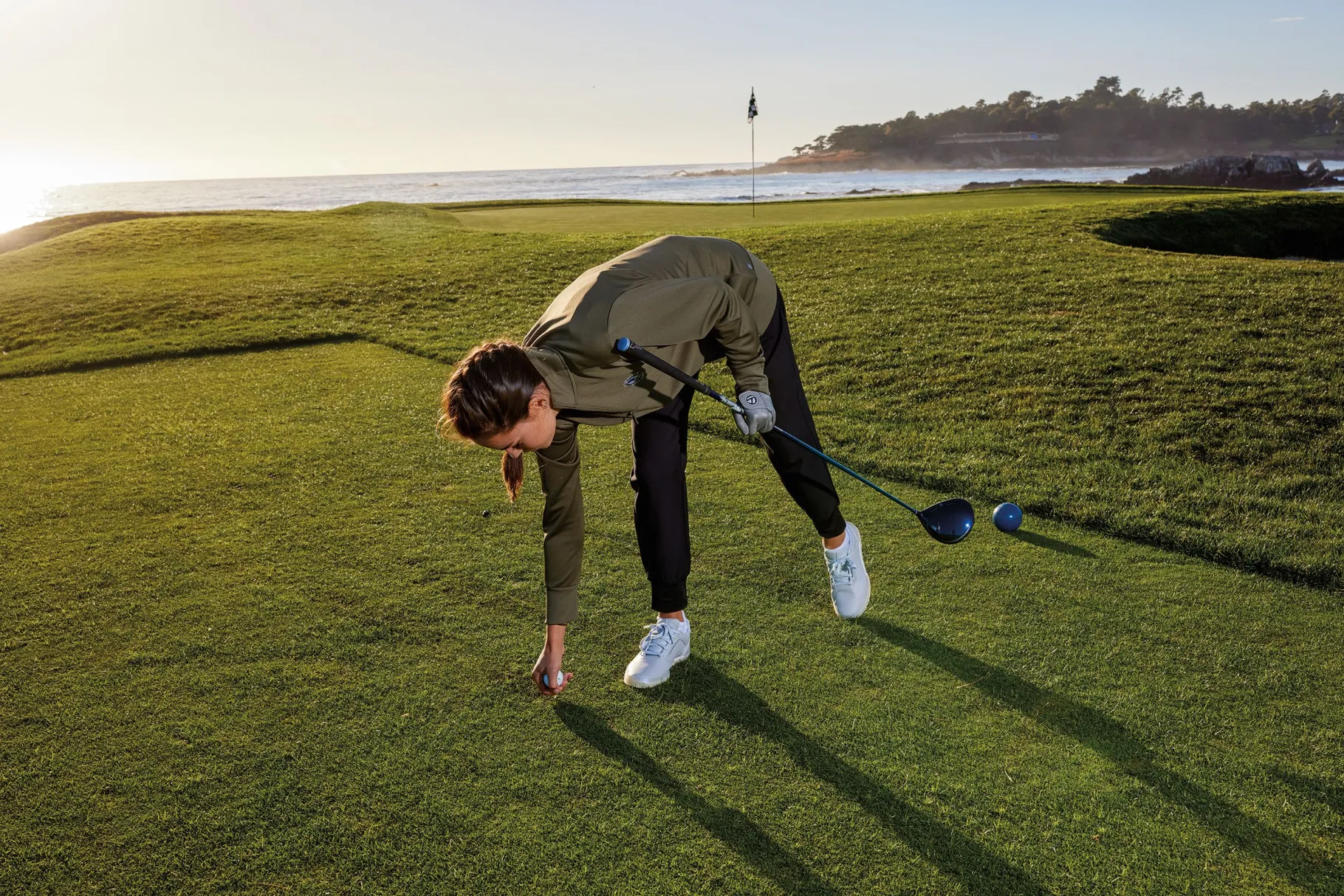 Clearance Pebble Beach Women's Textured Full Zip Jacket By Adidas