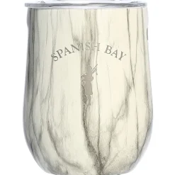 Clearance Pebble Beach Spanish Bay Marble Stemless Cup With Lid By Corkcicle