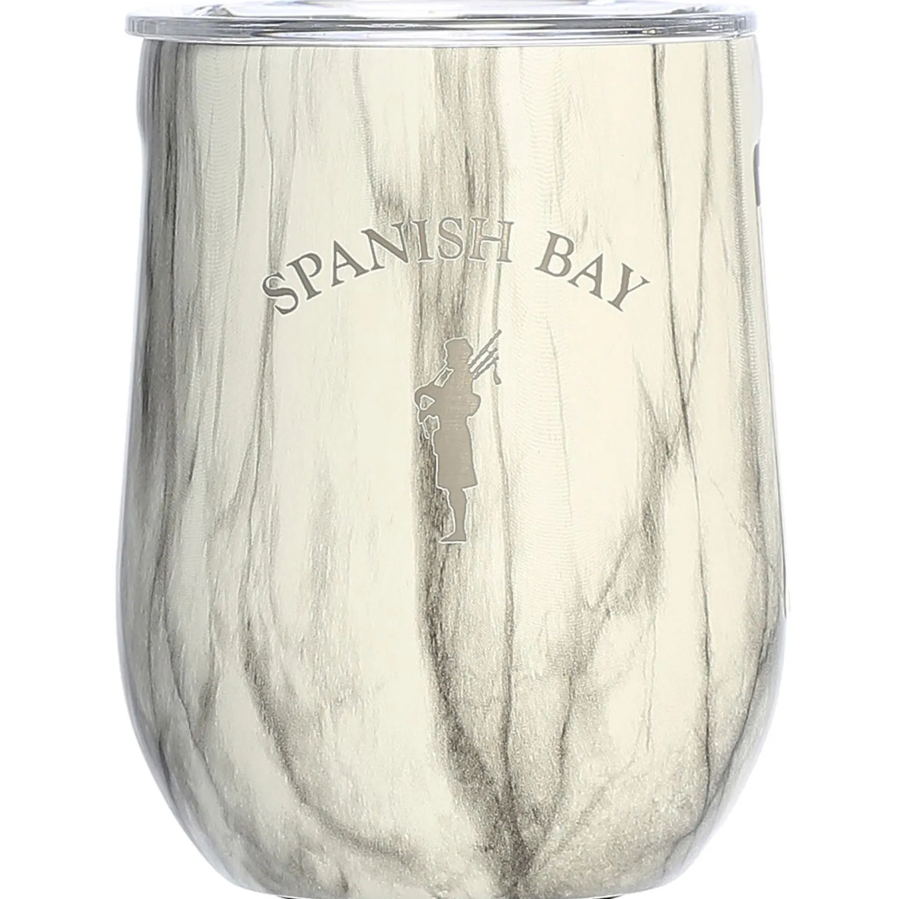 Clearance Pebble Beach Spanish Bay Marble Stemless Cup With Lid By Corkcicle