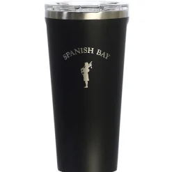 Fashion Pebble Beach Spanish Bay Matte Black 16Oz Tumbler With Lid By Corkcicle
