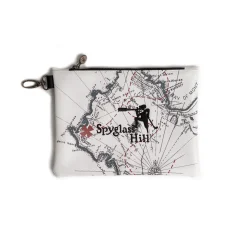 Sale Pebble Beach Spyglass Hill Map Zipper Tote Bag By Prg